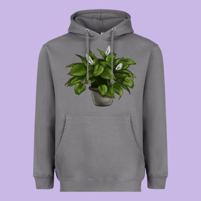 Peace Lily Heavyweight Hoodie Designed By Lillyallendesigns