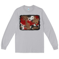 Moon Dust distressed cowhide leopard christmas background Long Sleeve Tee - Jasminsmagicworld