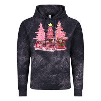 Cloud Black pink christmas trees with gift box bbs Vintage Hoodie - BundleAndBundleShop