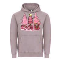 Vintage Zinc pink christmas trees with gift box bbs Vintage Hoodie - BundleAndBundleShop