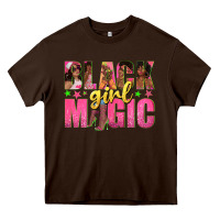 Chocolate Brown black girl magic with afro black women Heavy Core Tee - texasbilliewilder