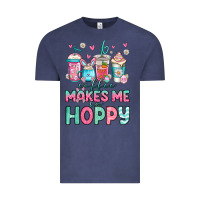 Vintage Denim easter coffee makes me so hoppy Vintage Tee - Jasminsmagicworld