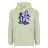 Matcha Mayflower Plant Illustrations Heavyweight Hoodie - LillyAllenDesigns