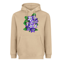 Mushroom Mayflower Plant Illustrations Heavyweight Hoodie - LillyAllenDesigns