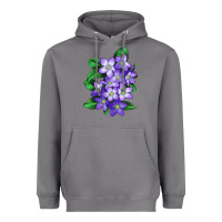 Storm Mayflower Plant Illustrations Heavyweight Hoodie - LillyAllenDesigns
