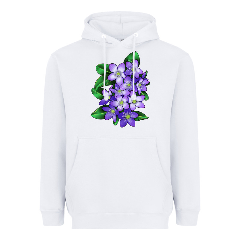 Mayflower Plant Illustrations Heavyweight Hoodie by LillyAllenDesigns | Teevron