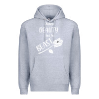 Heather Grey Wrt Beauty And The Beast Premium Hoodie - Bettercallsaul