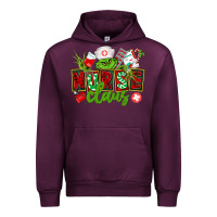 Mauve Wine nurse claus christmas Urban Hoodie - CowGirlArtShop