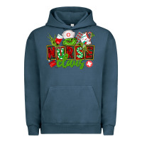 Pigment Midnight Navy nurse claus christmas Urban Hoodie - CowGirlArtShop