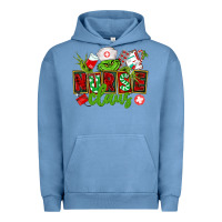 Pigment Pebble Blue nurse claus christmas Urban Hoodie - CowGirlArtShop