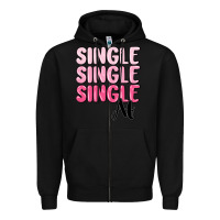 Black single af Zipper Hoodie - MaliasSmallBusiness