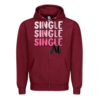 Burgundy single af Zipper Hoodie - MaliasSmallBusiness