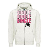 Oatmeal Heather single af Zipper Hoodie - MaliasSmallBusiness