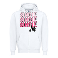 White single af Zipper Hoodie - MaliasSmallBusiness