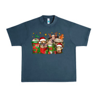 Midnight Navy christmas cows coffee Urban Heavy Tee - Jasminsmagicworld