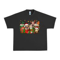 Pigment Black christmas cows coffee Urban Heavy Tee - Jasminsmagicworld