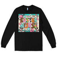 Black easter nurse Long Sleeve Tee - NancyCooperArtShop