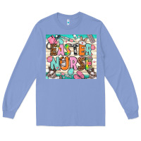 Colony Blue easter nurse Long Sleeve Tee - NancyCooperArtShop