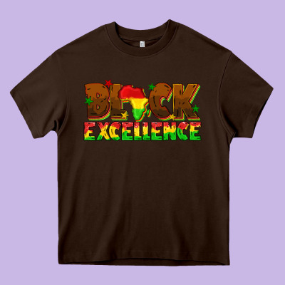 Black Excellence Juneteenth Heavy Core Tee Designed By Texasbilliewilder