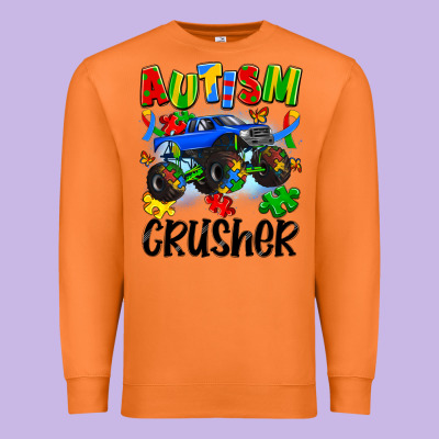 Autism Crusher Premium Sweatshirt Designed By Artiststas