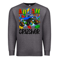 Charcoal Heather autism crusher Premium Sweatshirt - Artiststas