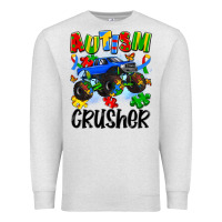 Oatmeal Heather autism crusher Premium Sweatshirt - Artiststas