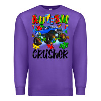Purple autism crusher Premium Sweatshirt - Artiststas