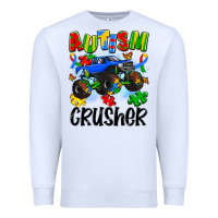White autism crusher Premium Sweatshirt - Artiststas