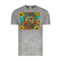 Cloud Rock i hate everyone but coffee helps western skeleton coffee sunflowers Vintage Tee - Artiststas