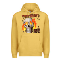 Antique Gold everythings fine Premium Hoodie - JahusDesignShop