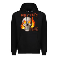 Black everythings fine Premium Hoodie - JahusDesignShop