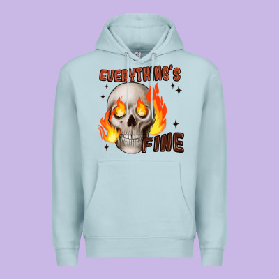 Everythings Fine Premium Hoodie Designed By Jahusdesignshop