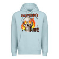 Blue Mist everythings fine Premium Hoodie - JahusDesignShop