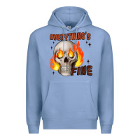 Colony Blue everythings fine Premium Hoodie - JahusDesignShop
