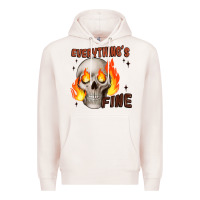 Pale Pink everythings fine Premium Hoodie - JahusDesignShop