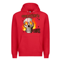 Red everythings fine Premium Hoodie - JahusDesignShop