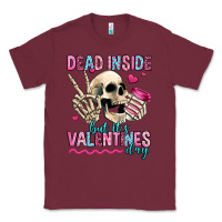 Burgundy dead inside but it's valentines day Classic Tee - Jasminsmagicworld