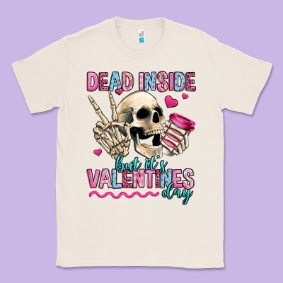 Dead Inside But It's Valentines Day Classic Tee Designed By Jasminsmagicworld