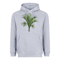 Heather Grey Botanical Majesty Palm Illustrations Heavyweight Hoodie - LillyAllenDesigns