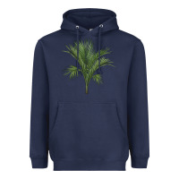 Navy Botanical Majesty Palm Illustrations Heavyweight Hoodie - LillyAllenDesigns