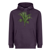 Plum Botanical Majesty Palm Illustrations Heavyweight Hoodie - LillyAllenDesigns
