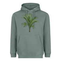 Sage Botanical Majesty Palm Illustrations Heavyweight Hoodie - LillyAllenDesigns