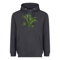 Smoke Botanical Majesty Palm Illustrations Heavyweight Hoodie - LillyAllenDesigns