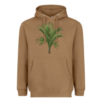 Toasted Coconut Botanical Majesty Palm Illustrations Heavyweight Hoodie - LillyAllenDesigns