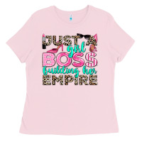 Bubblegum Pink just a girl boss building her empire Ladies Tee - texasbilliewilder