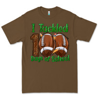 Cacao i tackled 100 days of school football Premium Tee - texasbilliewilder