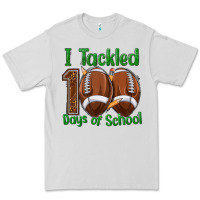 Dove Grey i tackled 100 days of school football Premium Tee - texasbilliewilder