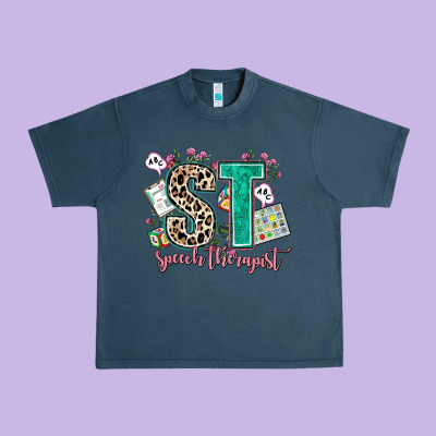 Speech Therapist Urban Heavy Tee Designed By Adodesignshop