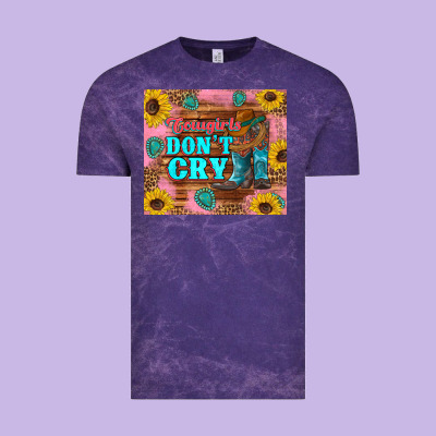 Cowgirls Don't Crty Boots Hat Sunflowers Tumbler Vintage Tee Designed By Artiststas