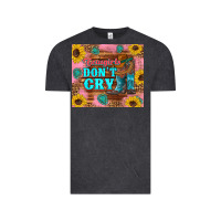 Vintage Black cowgirls don't crty boots hat sunflowers tumbler Vintage Tee - Artiststas